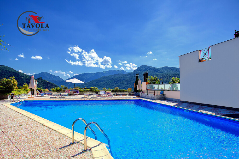 CUASSO AL MONTE, APPARTAMENTO CON PISCINA E VISTA LAGO-5