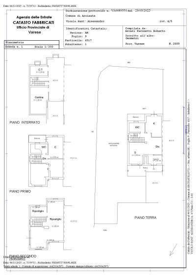 ARCISATE, VILLA A SCHIERA DI TESTA CON GIARDINO-46