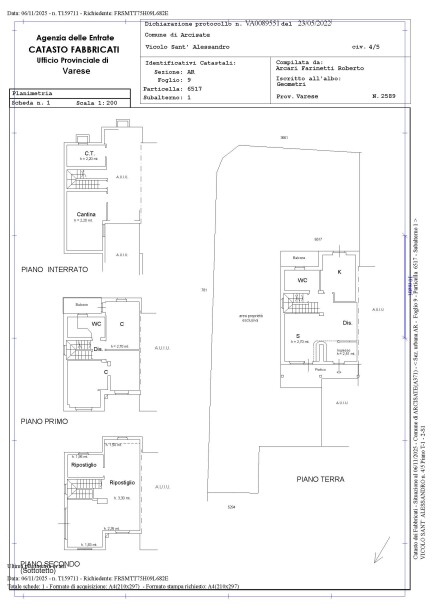 ARCISATE, VILLA A SCHIERA DI TESTA CON GIARDINO-46
